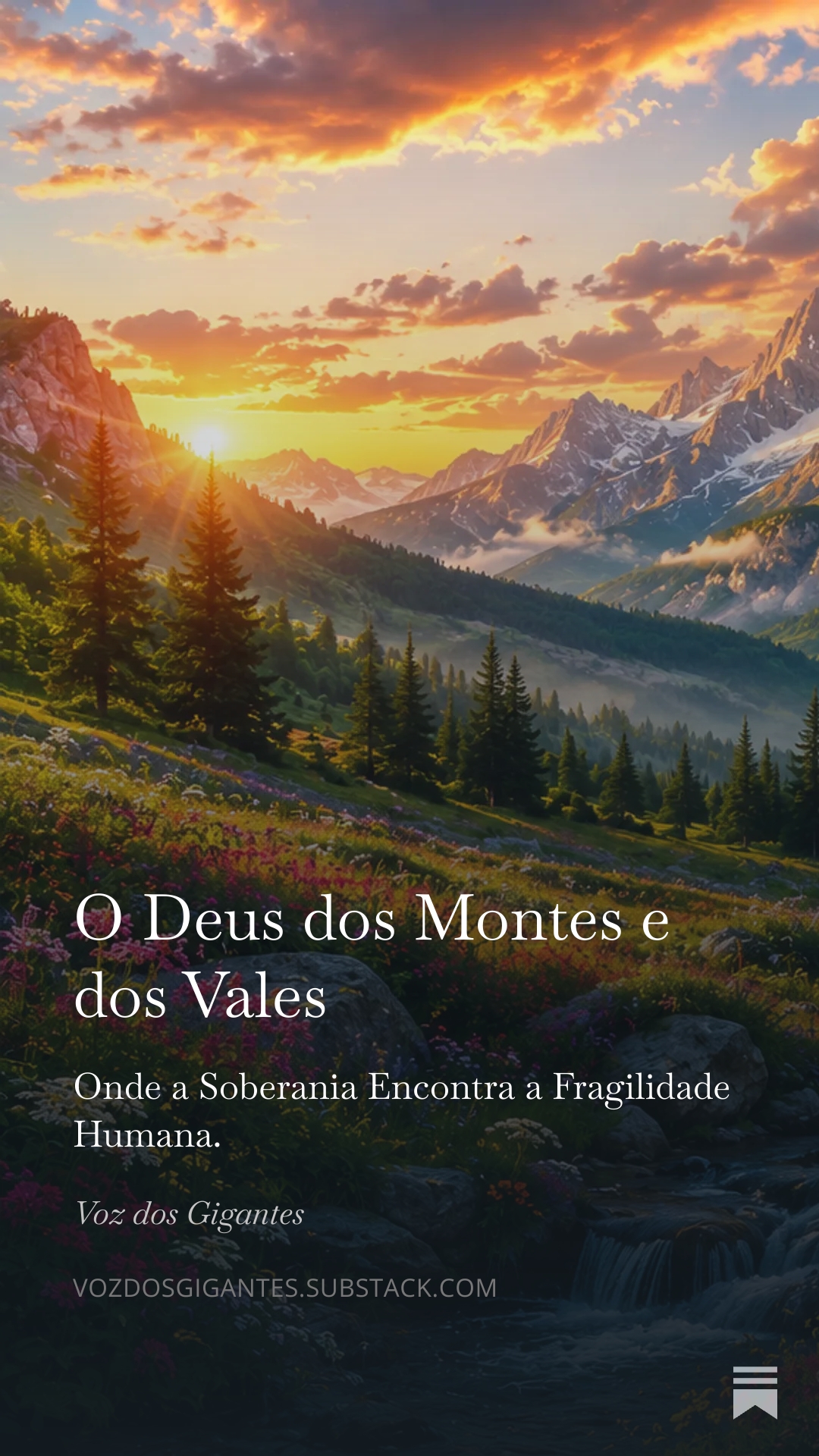 O Deus dos Montes e dos Vales